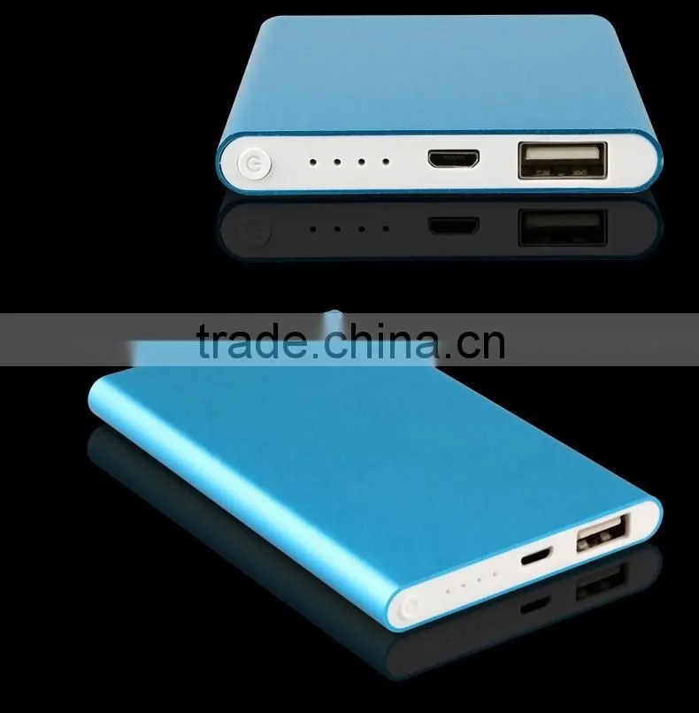 OEM/ODM China factory promotion gift lithium polymer super slim power bank 6000mah 4000mah 2.98usd one set