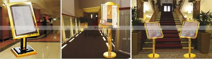 Top selling metal display racks stand Menu Display Stand