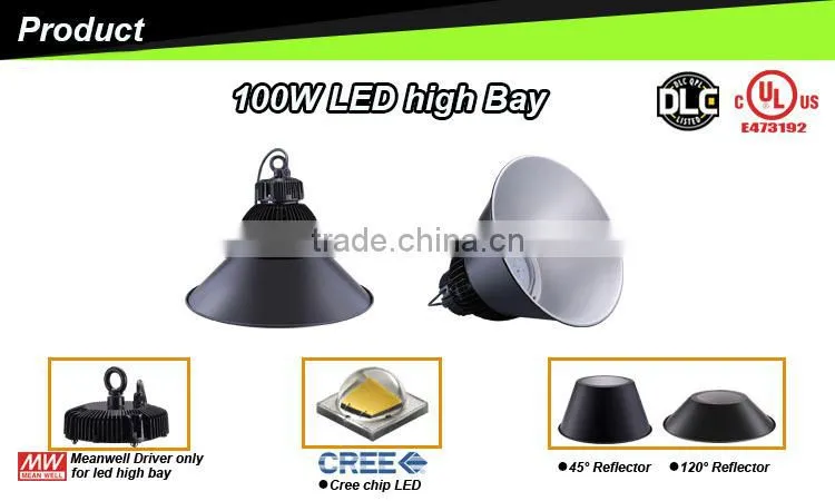 led high bay lighting industrial product high bay led light 100W with UL DLC approved