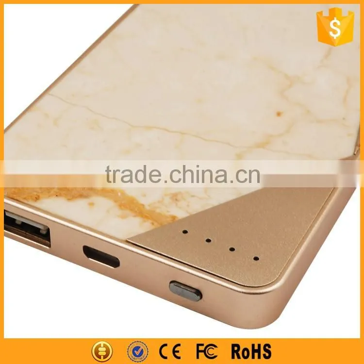 high quality marble case ATL 5000mah power bank battery
