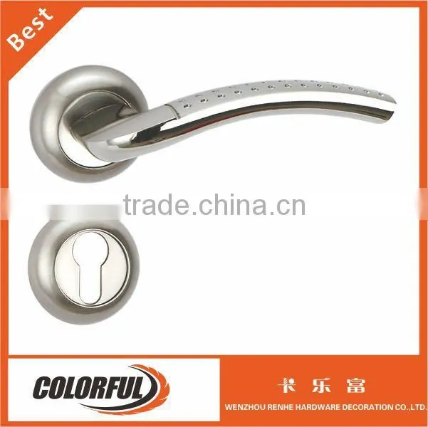 Zinc alloy dieCast matt Brushed nickel main gate lock