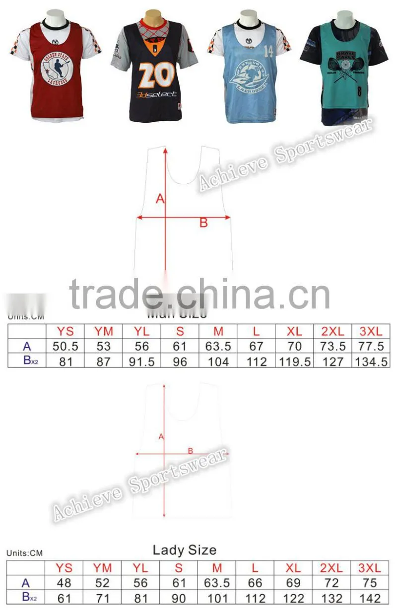 Custom shooting shirts sublimation lacrosse shooter shirts