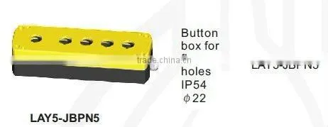 hot sale 22mm electrical push button control box accessories for five holes IP54 LAY5-JBPN5