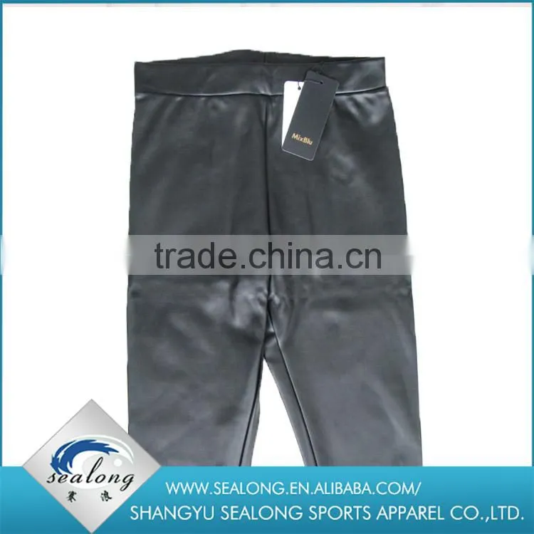CHINA FACTORY LADIES WINTER FASHION PU LEGGINGS