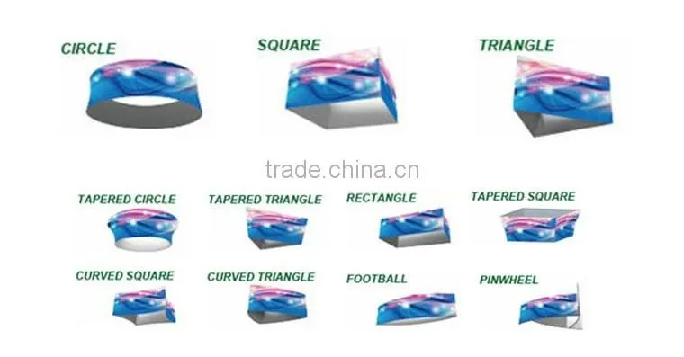 YIDISPLAY Hanging Trade Show Fabric Printing Signs Aluminum