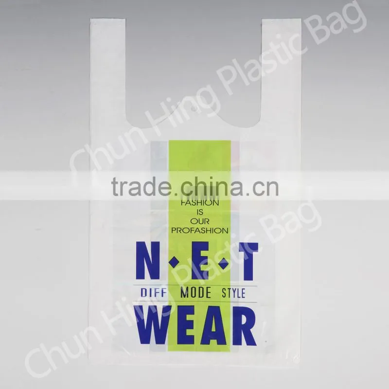 plastic t-shirt shopping bag