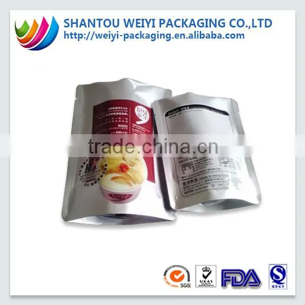 custom wholesale food packaging aluminum foil bag printing logo