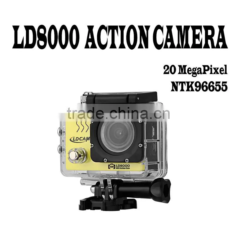 FHD1080P WIFI action camera 2.0inch display 20Megapixel action camera