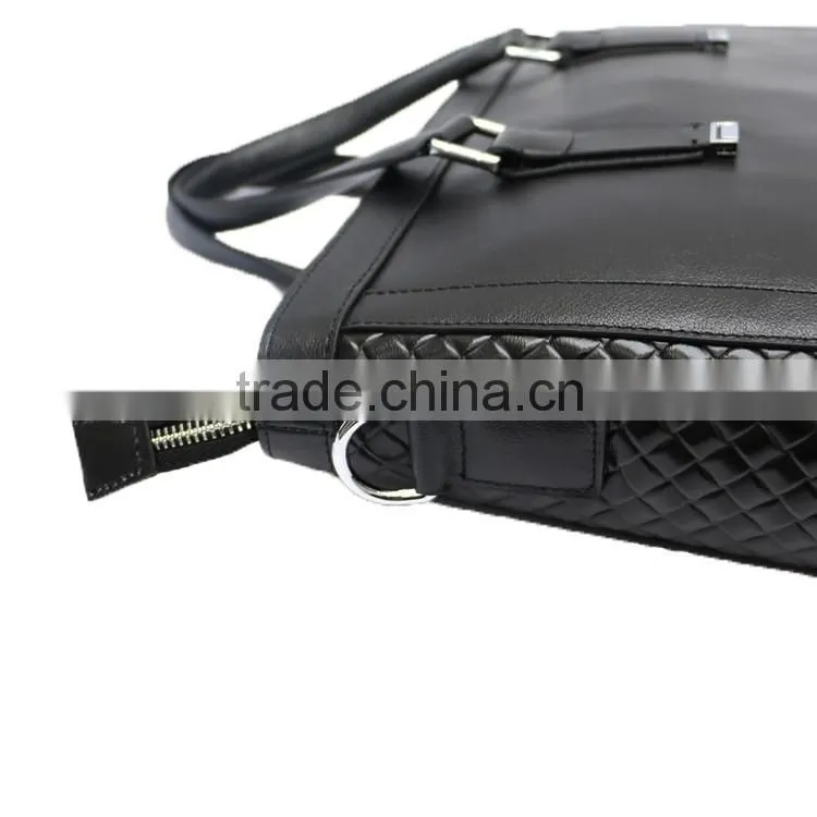 China manufacturer newest online unique men's leather messenger laptop bag