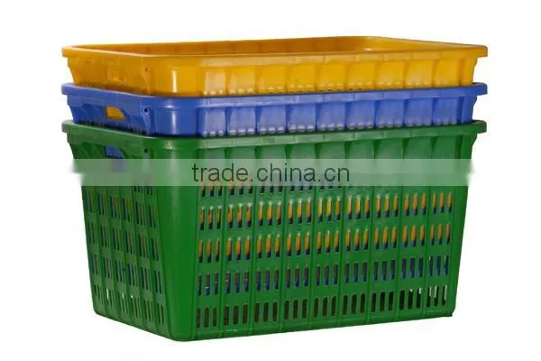 Hot sale big capacity low price warehouse use stackable plastic box fruit box vegetable crate