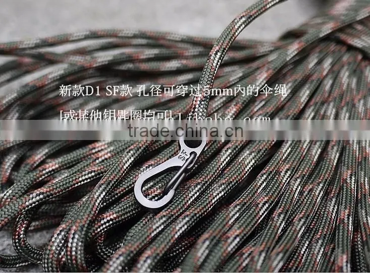 paracord SF clasp hook backpack survive hiking and camping clasp