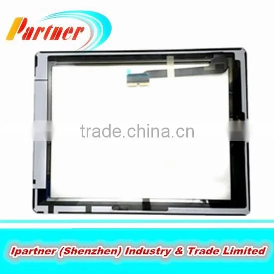 original for ipad3 digitizer & home button &3M adhensive assembly