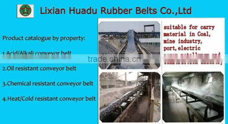 polyester rubber conveyor belts for Quarries and Sandpits with competitive price