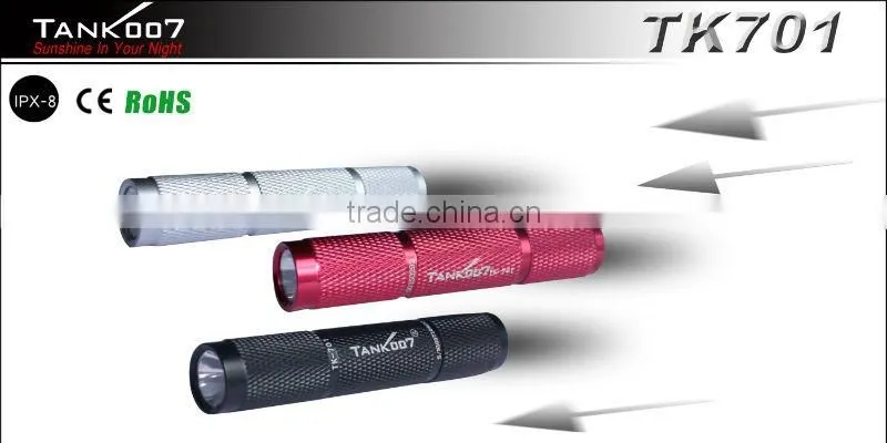 waterproof aluminum flashlightfor Christmas Gift TANK007 TK701