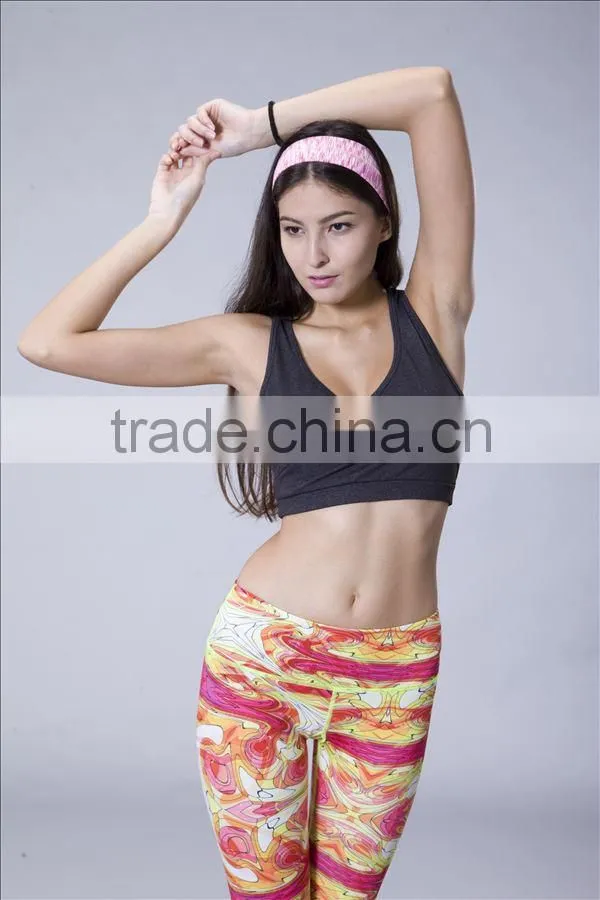 2014 high quality custom design bodybuilding clothing sexy crop tops