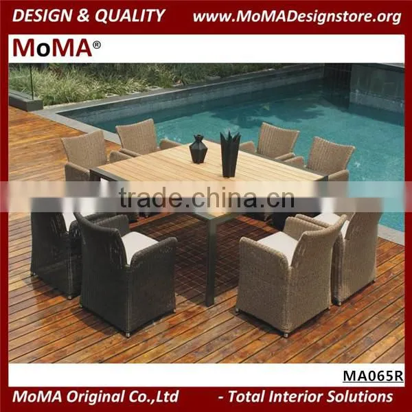 MA065R Restaurant Outdoor Dining Set 8 Seater Dining Table Set