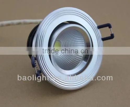 super bright round mini cob 5w aluminum led lamp for shopping malls
