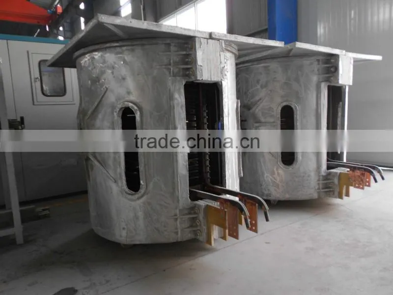 China Smelting Furnace 1tons up to 1200.C to Melt Brass