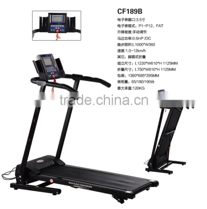 Home use folding treadmill with small size