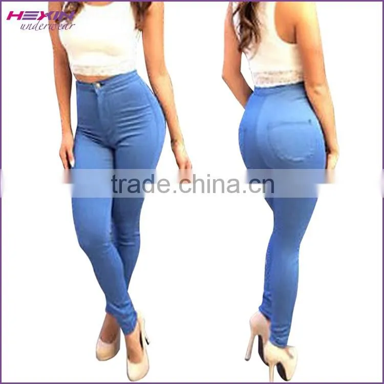 Factory Direct Sale Skinny Green Cheap New Design Jeans Girls