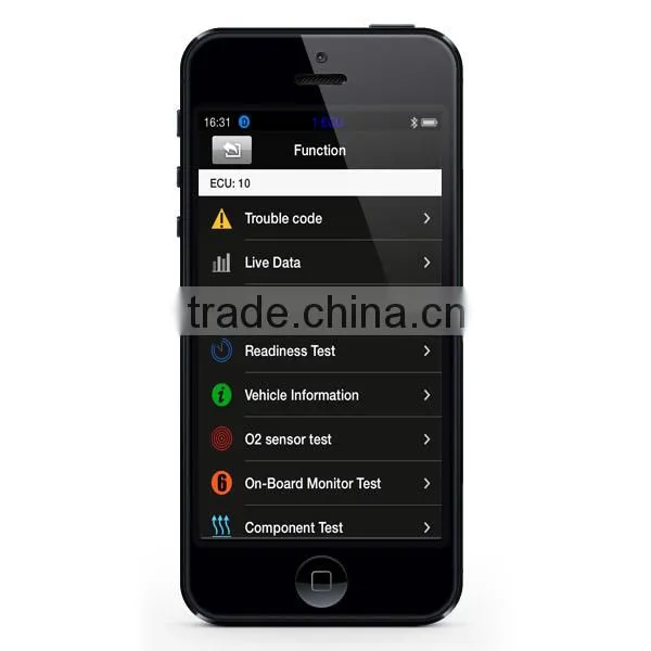 Xtool iOBD2 Sports saloon test tool