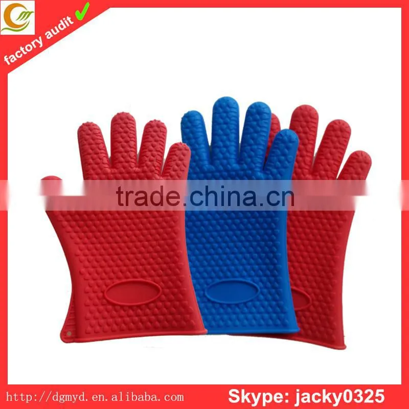 2015 dongguan factory wholesale silicone kitchen glove