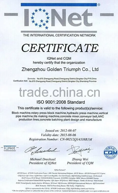 Good quality GTA6-15 block production line/hot sale block production line