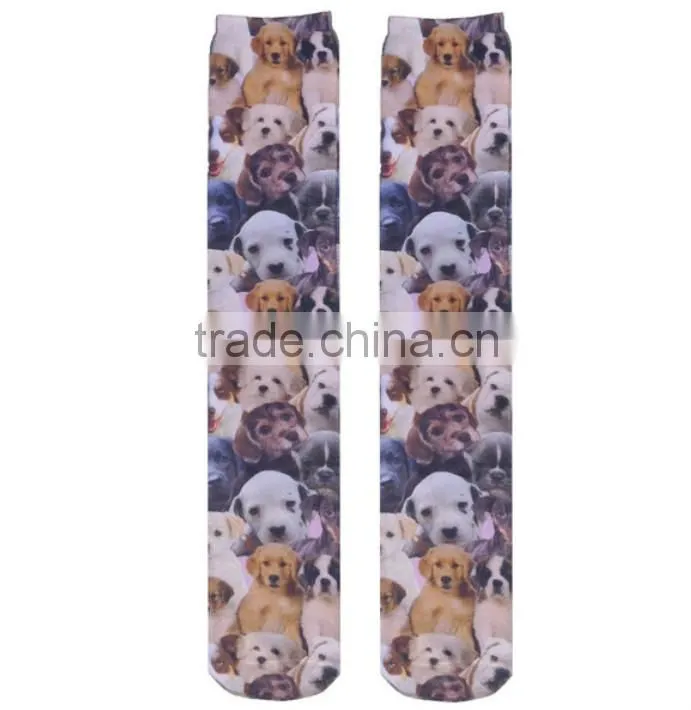 Wholesale Fashion Christmas Printing Dogs Whole Sock