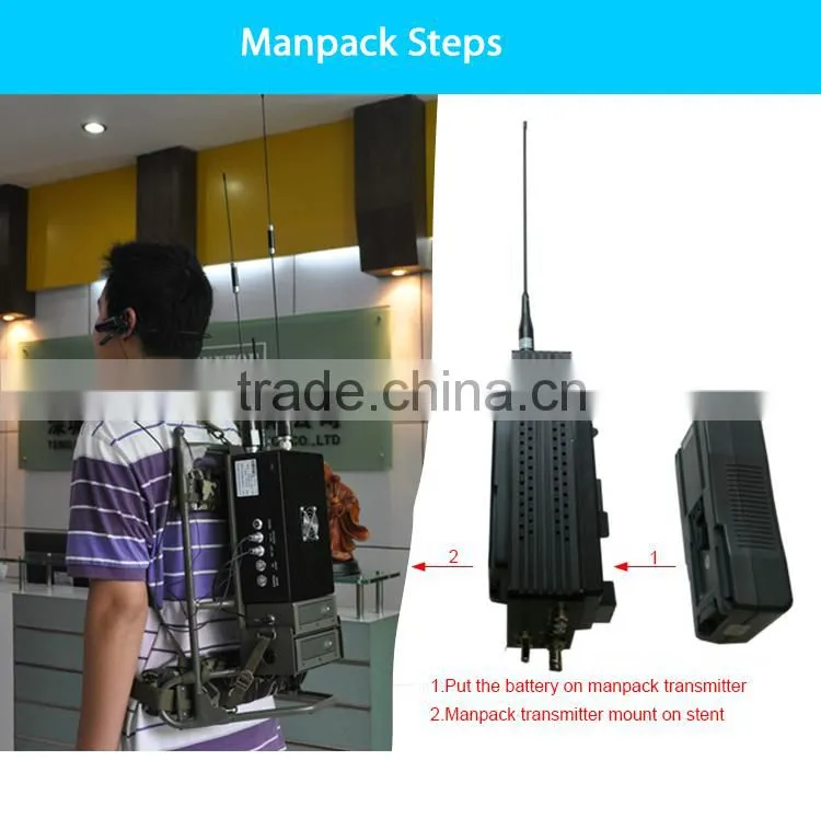long range backpack cofdm digital wireless video transmitter