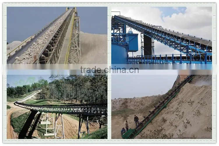 space saving big angle belt conveyor for mine from Gold Supplier