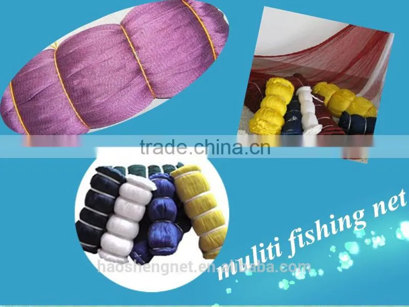 ISO2000 Colorful nylon fishing net