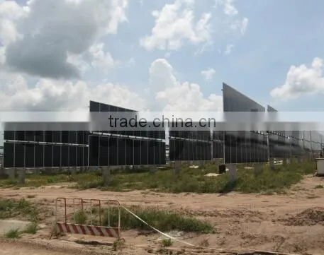 Automatic Horizontal single axis linkage tracking system for solar panel