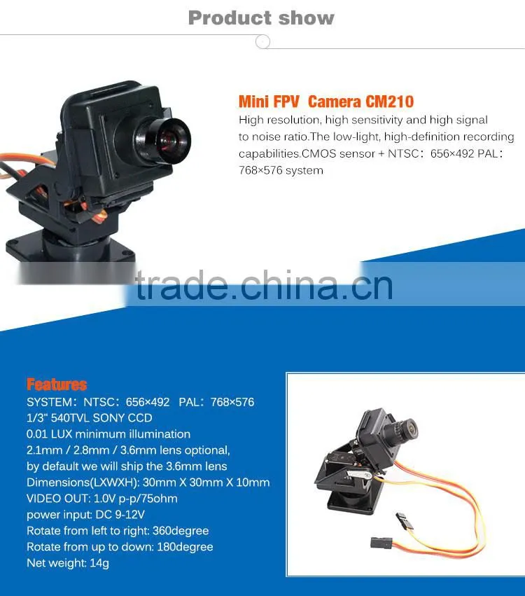 Factory direct flysight Mini FPV Camera rc helicopter camera