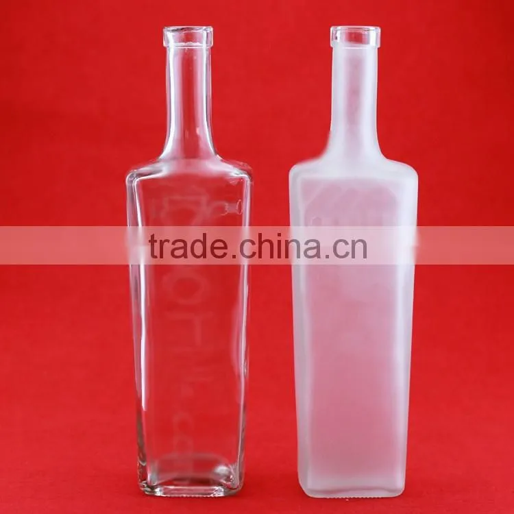 Nice printing froster bottle 600ml juice glass bottle juice glass bottle