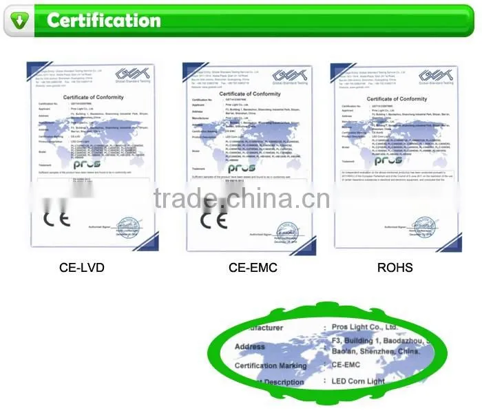 IP64 360 degree smd led light e40,27w corn led bulb e40