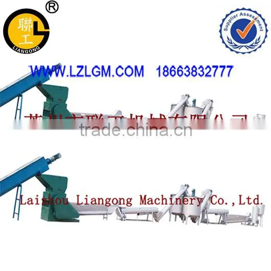 Worn out plastic stave clean line/wast plastic clean line