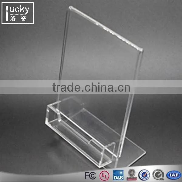 Factory directly sale acrylic folder holder,we can design all kinds size document stand