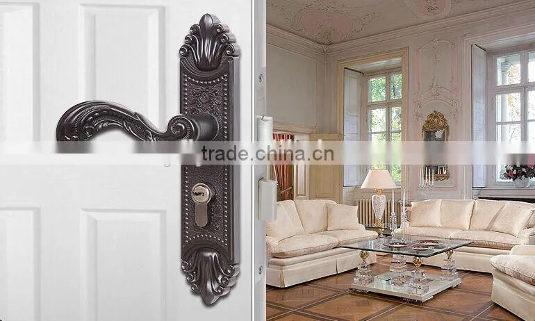 TRI-CIRCLE European style lock door lock types,Entrance doors handle lock,handle lock