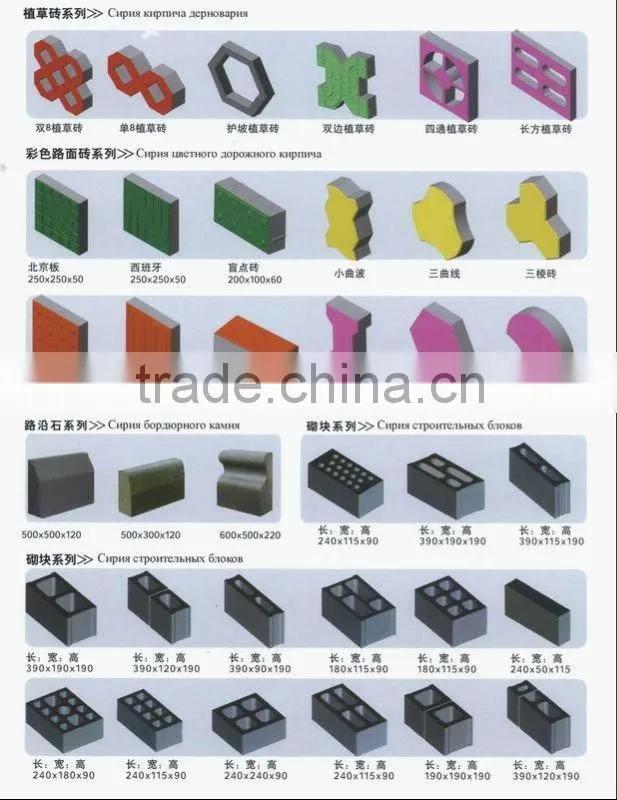 forming paver compressed cement san block making machine Model 850