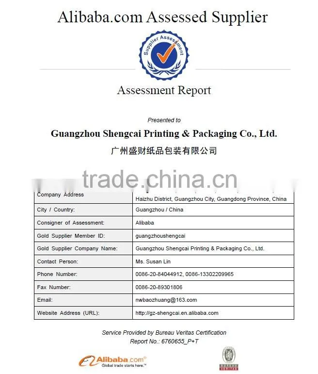 Custom made printed recycled clear pp box for packing in china