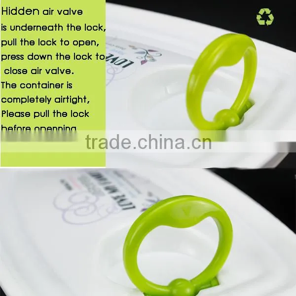 2014 hot eco friendly plastic food container, heating up bento lunch box