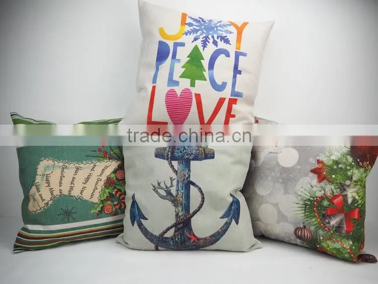 Home decor throw cushions custom digital design printed decorative pillow covers