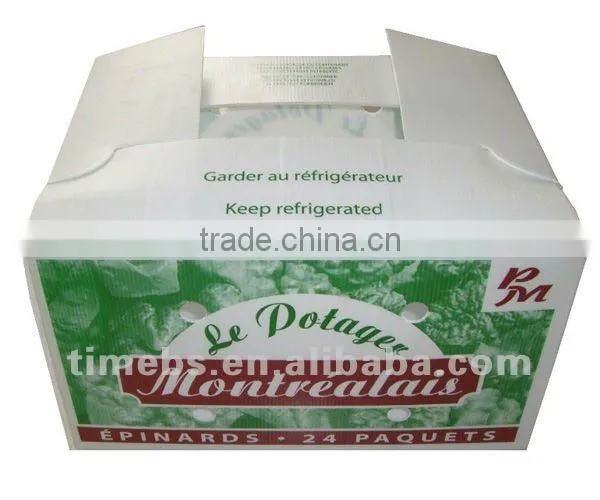 corrugated plastic boxes for packing vegetable and fruit