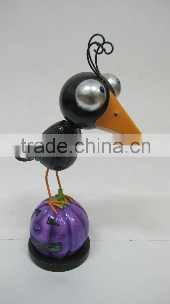 decorative metal halloween hanging green ghost decoration