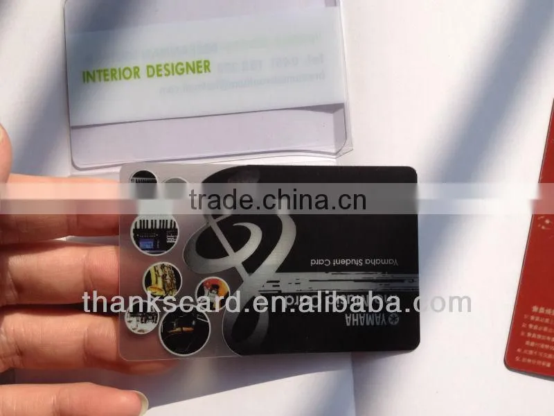 Free Design~~!! Best Material PVC transparent gift card/ Plastic clear card/ Clear matte transparent card