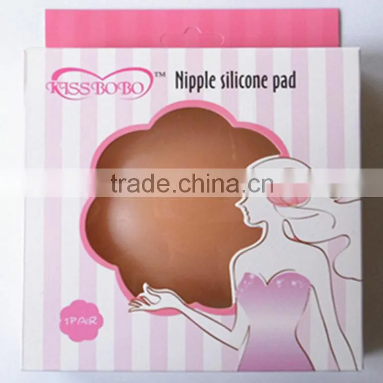 Junyan kissbobo adhesive sexy nude silicone nipple cover
