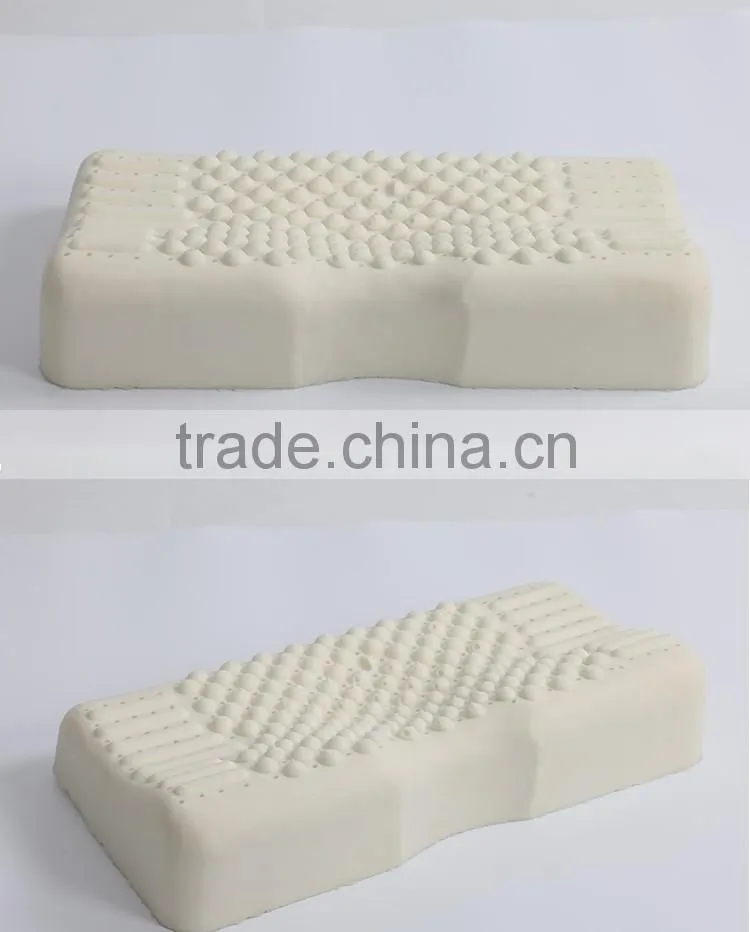 XD-KM006 relaxing neck protection massage pillow/health latex pillow cover 50D 60*30*11/13