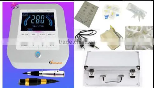 Permanent Makeup Kit,Tattoo Eyebrow Pen Machine with 2 Microblading Pen