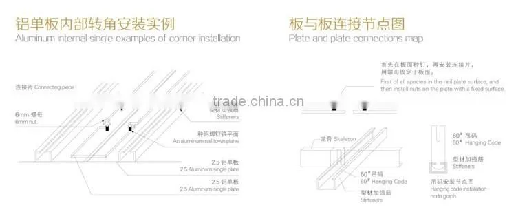 Anti-corrosion Office Building Indoor aluminum extrusion curtain wall profile