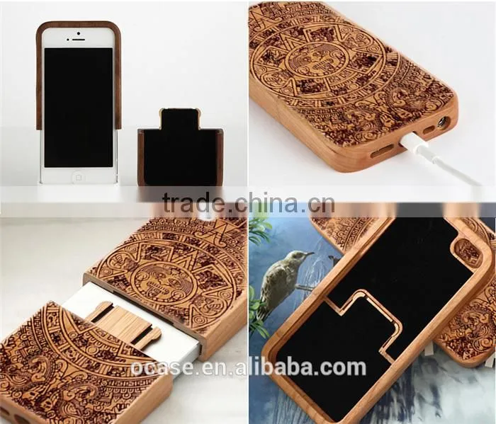 Special Calender Engraving phone case wood cover for IPhone 6/6s/6 plus